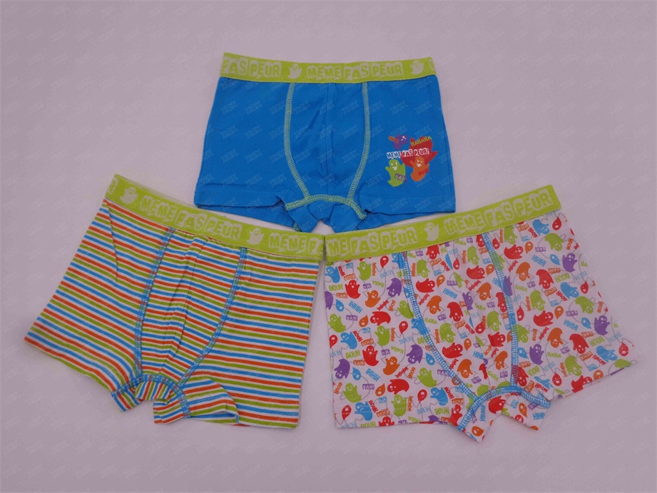 XCX17BUN0009 Boys trunk, Boys underwear, Boys boxer, cotton/elastane